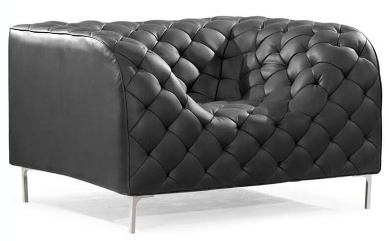 这款独特的超现代椅子与我们的顶级特色沙发具有相同的曲线设计，为连续的流体坐垫体验。光滑的灰色身体站在谨慎的金属名声。