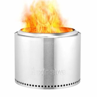 银色，单独火炉篝火与二次燃烧功能，以最大限度地提高气流和燃烧过程。